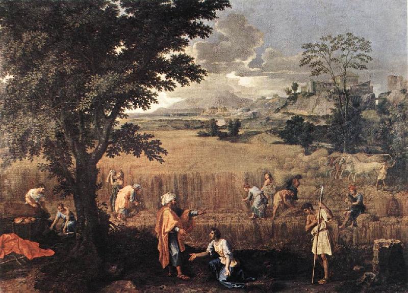 Nicolas Poussin Summer(Ruth and Boaz) Germany oil painting art